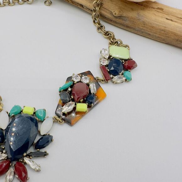 Vintage J. Crew Lulu Frost Animal Print Statement Necklace - Picture 2 of 7